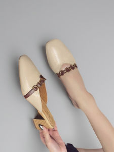 รองเท้าแบนแบบสวมสบายสําหรับผู้หญิง Hong Jiao Mei ยี่ห้อฤดูใบไม้ผลิมาใหม่มาถึงอเนกประสงค์สบายๆสวมใส่ทุกวันยางแต่เพียงผู้เดียว