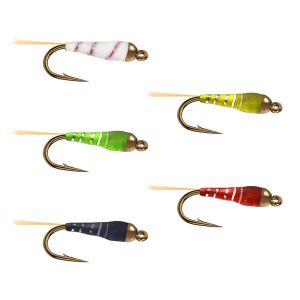 Bộ 5 Đầu Bằng Đồng Nymph Câu Cá Bay Mồi Bộ Nhanh Chìm Có Móc Treo Cá Hồi Đại Dương Sông Dòng Bãi Biển Hồ Chứa Ao