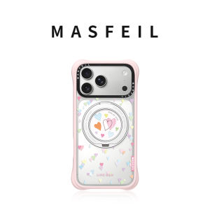 MASFEIL | Magnetic Stand Transparent Silicone Soft Edge iPhone Case