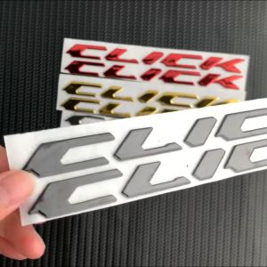 Kt 4pcs 3d Honda Click 125i 150i V2 150 125 V3 Emboss Letter Emblem Waterproof Badge Decal Tank Wheel Soft Sticker For Motorcycle Decor Sticker