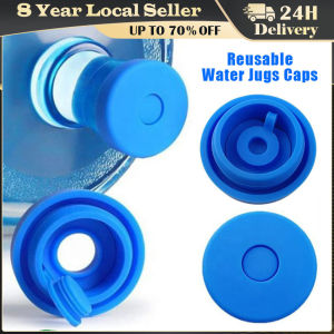 Blue Water Jug Cap 3 and 5 Gallon Food Grade Silicone Water Dispenser Non Spill Bottle Caps 55mm Water Bottle