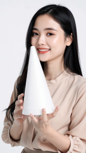 🛑 PHÔI XỐP HÌNH CHÓP NÓN CAO 20CM ĐÁY 13CM - CỐT XỐP ĐẶC LÀM THÁP BÁNH KẸO TẾT THÁP OẢN TRANG TRÍ SINH NHẬT CƯỚI HỎI