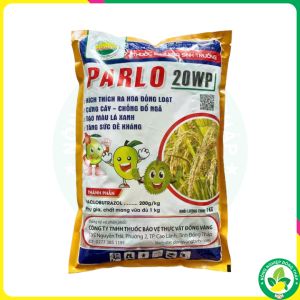 Điều Hòa Sinh Trưởng PARLO 20WP - Cứng Cây Chống Đổ Ngã Tạo Màu Lá Xanh Tăng Sức Đề Kháng (Gói 1kg)