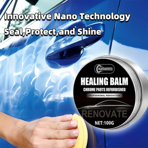 100g Car Crystal Wax Brazilian Carnauba Wax Auto Paint Sealant High Gloss Long-Lasting Protection Waterproof Polishing for