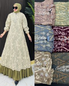 Dress Aimar Set Hijab Pashmina