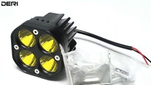 【Manila Stock 2Pcs Set】40W Yellow Laser Gun Lights LED Light for Car Waterproof Off Road Driving Fog Lights Motorcycle LED Light Pods Spot ATV Lamps Auxilliary Light Motorcycle 4000lm Mini Driving Light Driving Light for Motorcycle Fog Lamp