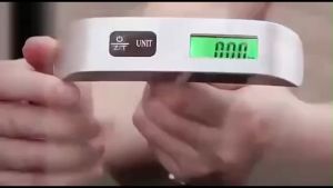 Luggage Scale 50kg Portable LCD Display Electronic Scale Weight Suitcase Travel Bag Hanging Scale Tool with Hook