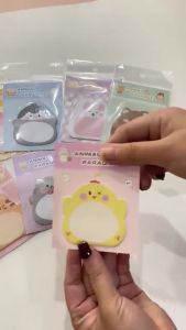 BW-A103 Sticky Notes Motif Hewan Isi 20 Lembar / Tempelan Kertas Catatan Memo Mini Sticky Note