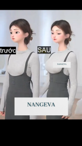 Áo Lót Nữ Su Phối Cotton Áo Ngực Nữ Đệm Dày 5cm Không Gọng Mềm Thoải Mái Nâng Tự Nhiên NANGEVA Ms4802