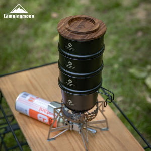 CAMPINGMOON BKS362 Multi-Purpose Cookware Steamer Outdoor Camping Cookware Stainless Steel Pot Food Steamer