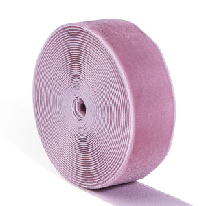 5yards/roll 2.5cm Single Face Velvet Ribbon Colored Bow Satin Ribbons For Christmas Party Gifts Bouquet Wrapping Bows Decoration