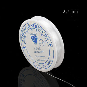 Transparent Crystal Silk Thread Handmade Inelastic Fish String 0.2mm Beaded Rope 0.6 Fishing Thread White DIY Weaving