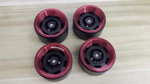 Mâm Xe Kim Loại RED SPIDER 4 Chiếc 1.9 Inch Kiểu Beadlock Dành Cho Xe RC Crawler 1:10 Axial SCX10 II/III TRX4 D9 - Phụ Kiện Nâng Cấp Bằng Kim Loại