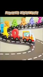 Wooden Magnetic Digital Train with more Design for Gift Lootbag Filler