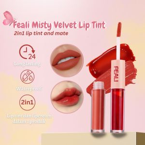 FEALI Lipstik: Lip Tint dan Gloss 2 in 1