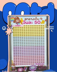 กระปุก​ออมสิน​ปี๊บ​สูง​23cmพร้อมตารางออมวันละ50