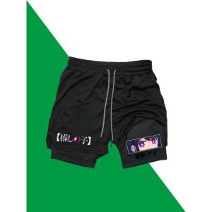 Fitness Shorts for Men 2-in-1 Sports Breathable Performance Shorts Towel Pants Workout Quick-drying Pants Athletic Activewear