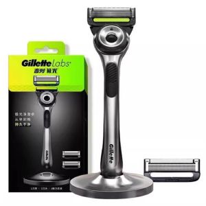 Gillette | Gillette Labs Razor Aurora Series Flexdisc 5-Layer Induction Blade Shaving Beard Razor for Men with Stand