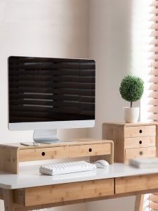 Elevating Computer Desk Stand Display Screen Desktop Drawer Storage Box Office Desk Organizer Notebook Monitor Stand