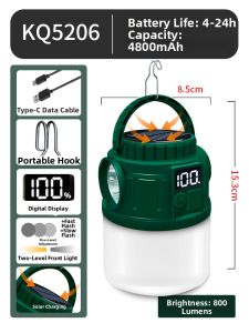 Solar Rechargeable Super Bright Camping Lantern