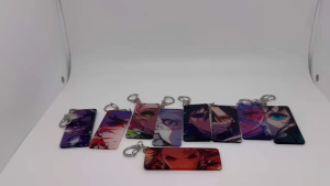 New viewpoint transparent card for both eyes demon slayer anime acrylic peripheral