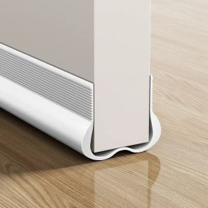 93cm PVC Door Bottom Seal Self-Adhesive Weatherstrip for Wind Dust Proof Soundproofing Flexible Self-adhesive Sealing Strip