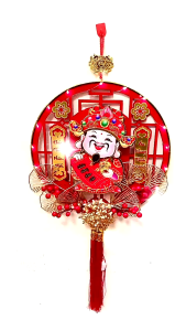 Dải treo thần tài lắc lư đầu trang trí tết 2026 40cm gọi MAY MẮN  TÀI LỘC  SỰ PHÚ QUÝ cho gia chủ thích hợp trang trí Tết  quà tặng tân gia  treo văn phòng