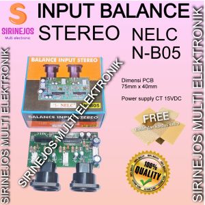 ZF551 B05 KIT INPUT BALANCE STEREO NELC N-B05 INPUT XLR