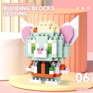mainan anak bricks susun model karakter karton