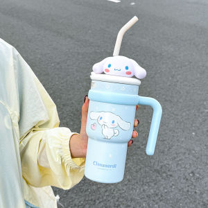 1pc Hello Kitty Insulated Car Cup (700ML) - Cute Double-Walled Cup for Cold Retention Suitable for Outdoor & Office Use with B
