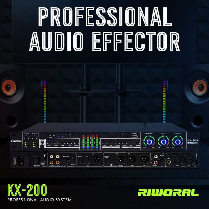 Effects Processor Bluetooth Audio Interface Sound System With Fbx Equalizer Dsp Reverberation