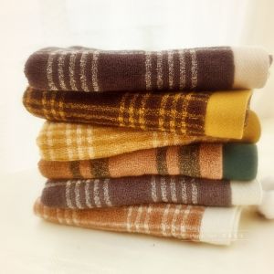 Pure Cotton Towel British Plaid Brown Long Face Towel 83*32 Sports Towel Home Fabric Universal Purpose Towel/Bath Towel/Bath Robe