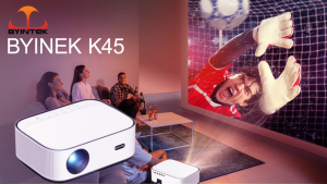 BYINTEK K45 Smart Projector 950ANSI Auto Focus 1080P Full HD Support Android TV WiFi Home Cinema