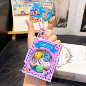 Stress Relief Rotating Fishing Machine Keychain Accessory