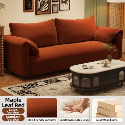 Scratch-resistant Elephant Ears Style Fabric Sofa