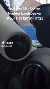 COD KIRIM CEPAT HERTZ Speaker Pintu Mobil Mini Dome Tweeter Loudspeaker HiFi 120W 2 PCS HT25
