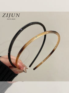 คลิปผมขอบบางประดับเพชรหลากสีสำหรับผู้หญิง คลิปผมกันลื่นสำหรับฤดูร้อน ที่คาดผมแบบต่างๆ ที่ใช้งานได้หลากหลาย ดีไซน์ดั้งเดิมและหวาน