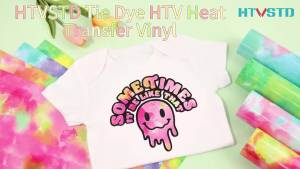 Tie Dye HTV Heat Transfer Vinyl - 16 Sheets 12 x 10 Inches Watercolor Patterned HTV Vinyl Tie Dye Heat Transfer Vinyl for T-Shirts DIY Iron on Vinyl Compatible with Sillhoutte Cameo and Cricut