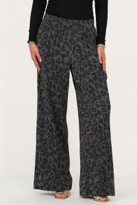 กางเกงขายาวทรงสลิมฟิตเอวสูงลายเสือดาว ทรงหลวมสบาย ๆ สำหรับผู้หญิง กางเกงขายาวทรงตรง ทรงหลวม ทรงลำลอง ฤดูใบไม้ผลิ 2025