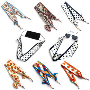 1 Piece of Bohemian Trendy Silk Scarf Ribbon Eyeglass Strap Anti-Lost Anti-Slip Fashionable Eyeglass Strap