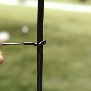 Stainless Steel Tent Pole Lamp Hook Multifunctional Portable Light Stand Holder for Camping Hiking Equipment