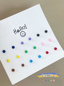 New Arrival: Color Glossy Bean-Shaped Stud Earrings