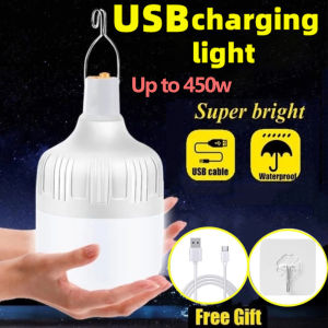 USB Rechargeable LED Emergency Light Portable Lantern for Power Outage Outdoor Light Bulb Hiking BBQ Camping Light Flashlight ﻿