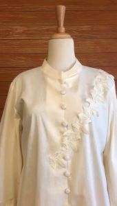 Minea One Set Tunik Celana Full Linen Savina Cream Orange