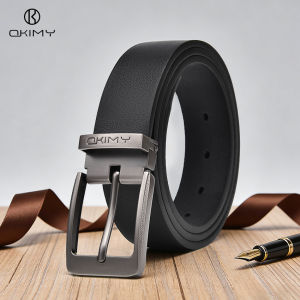 OKIMY Mens Belt Business Leisure Belt Second-layer Cowhide Waist Belt Business Pant Belt Stylish Simple Nice Waistband Durable Belt