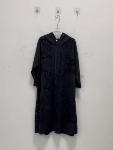 XITAO Hollow Out Patchwork Trench Hooded Casual Loose Simplicity Zippers  All-match Autumn Women Trench DMJ3212