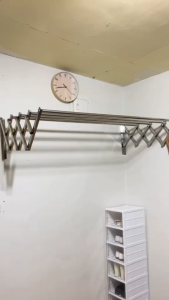 Giá phơi quần áo thông minh giá phơi quần áo bằng thép không gỉ có thể gấp gọn treo tường