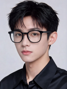 Prsr | Black Plastic Optical Frames Can Be Fitted with Myopia Lenses