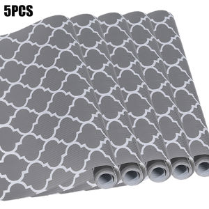 5pcs EVA Cabinet Mat Cabinet Liner Reusable Drawer Liner Anti-slip Refrigerator Mat Waterproof and Moisture-proof Drawer Mat
