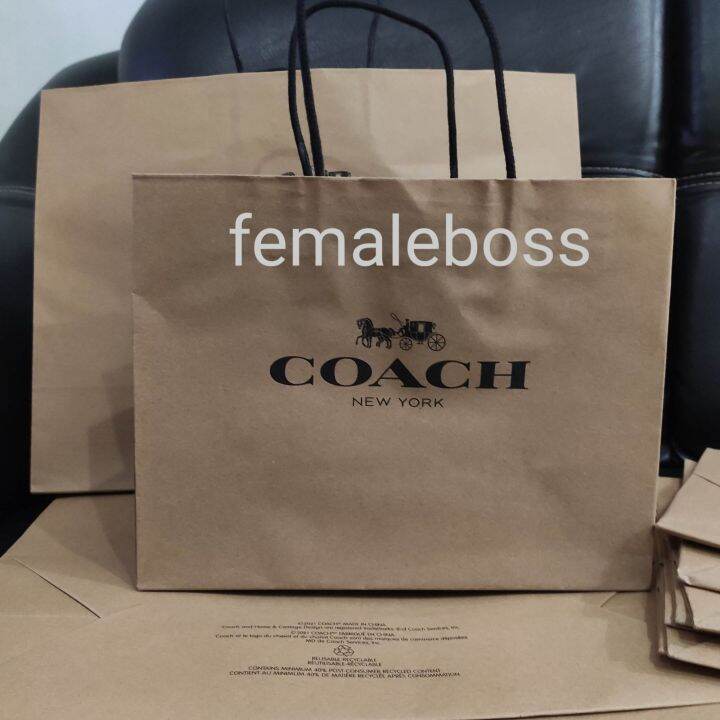 Paper hot sale bag coach